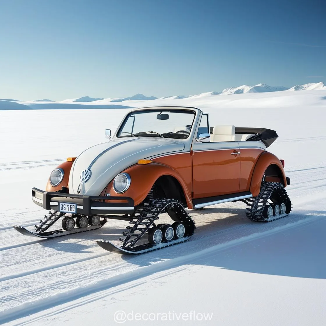 Cruise the Snow in Style with Volkswagen Bus Snowmobiles