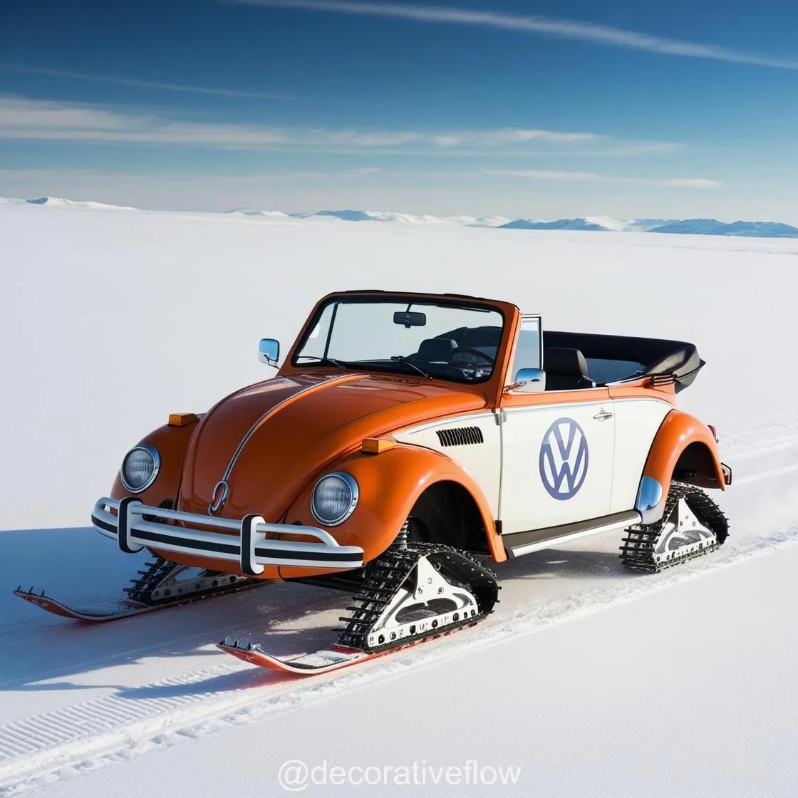 Cruise the Snow in Style with Volkswagen Bus Snowmobiles