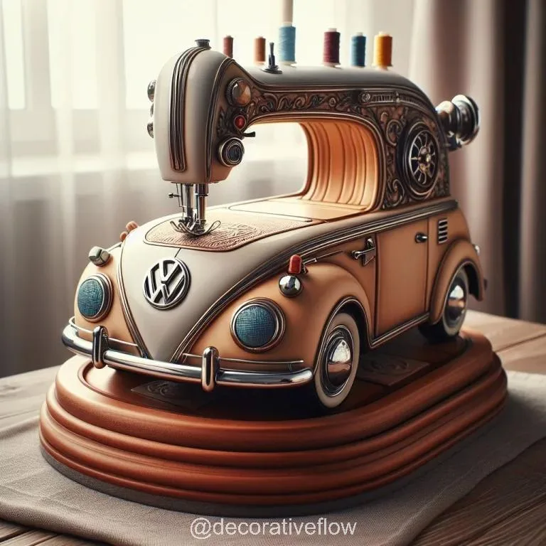 Sew in Style with the Volkswagen Inspired Mini Sewing Machine