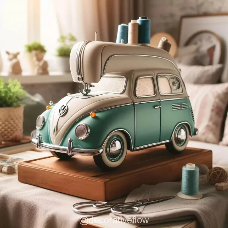 Sew in Style with the Volkswagen Inspired Mini Sewing Machine