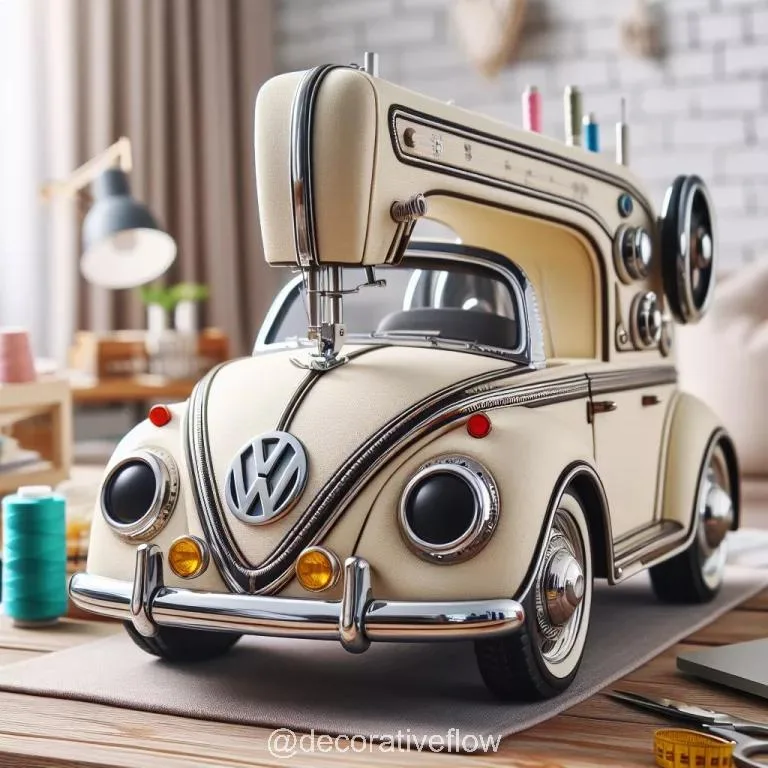 Sew in Style with the Volkswagen Inspired Mini Sewing Machine