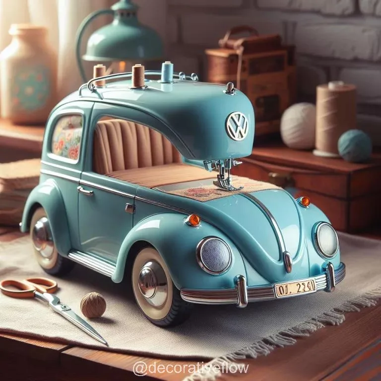 Sew in Style with the Volkswagen Inspired Mini Sewing Machine