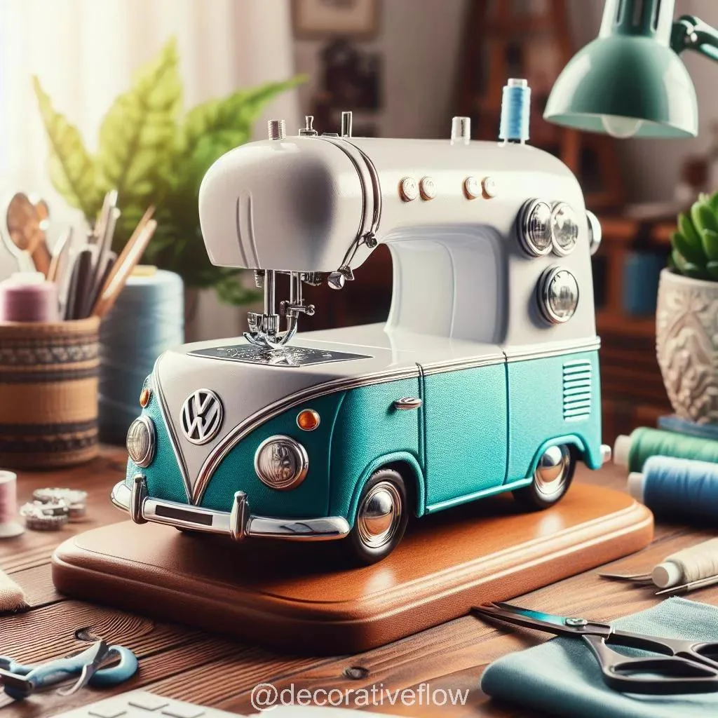 Sew in Style with the Volkswagen Inspired Mini Sewing Machine