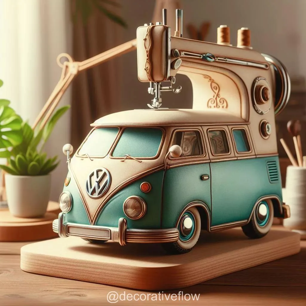 Sew in Style with the Volkswagen Inspired Mini Sewing Machine