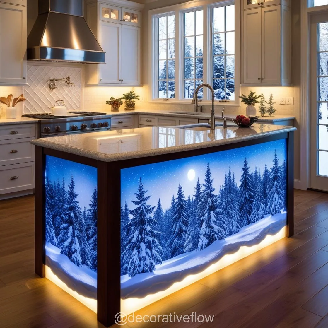 Embrace the Season: Winter Themed Kitchen Islands for a Festive Home Makeover