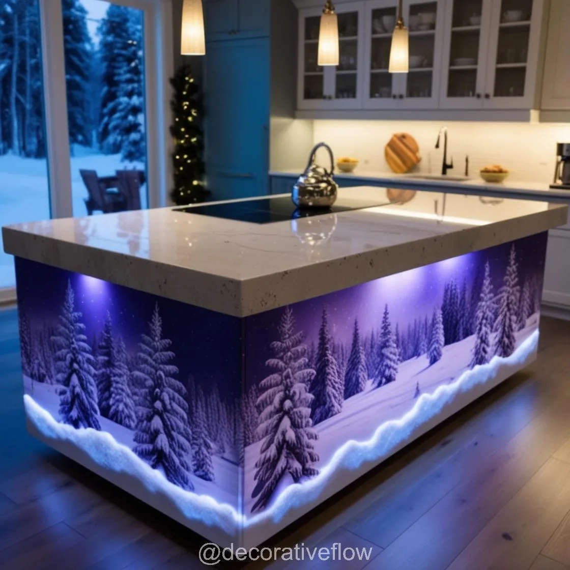 Embrace the Season: Winter Themed Kitchen Islands for a Festive Home Makeover