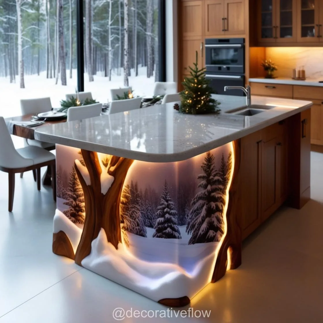 Embrace the Season: Winter Themed Kitchen Islands for a Festive Home Makeover