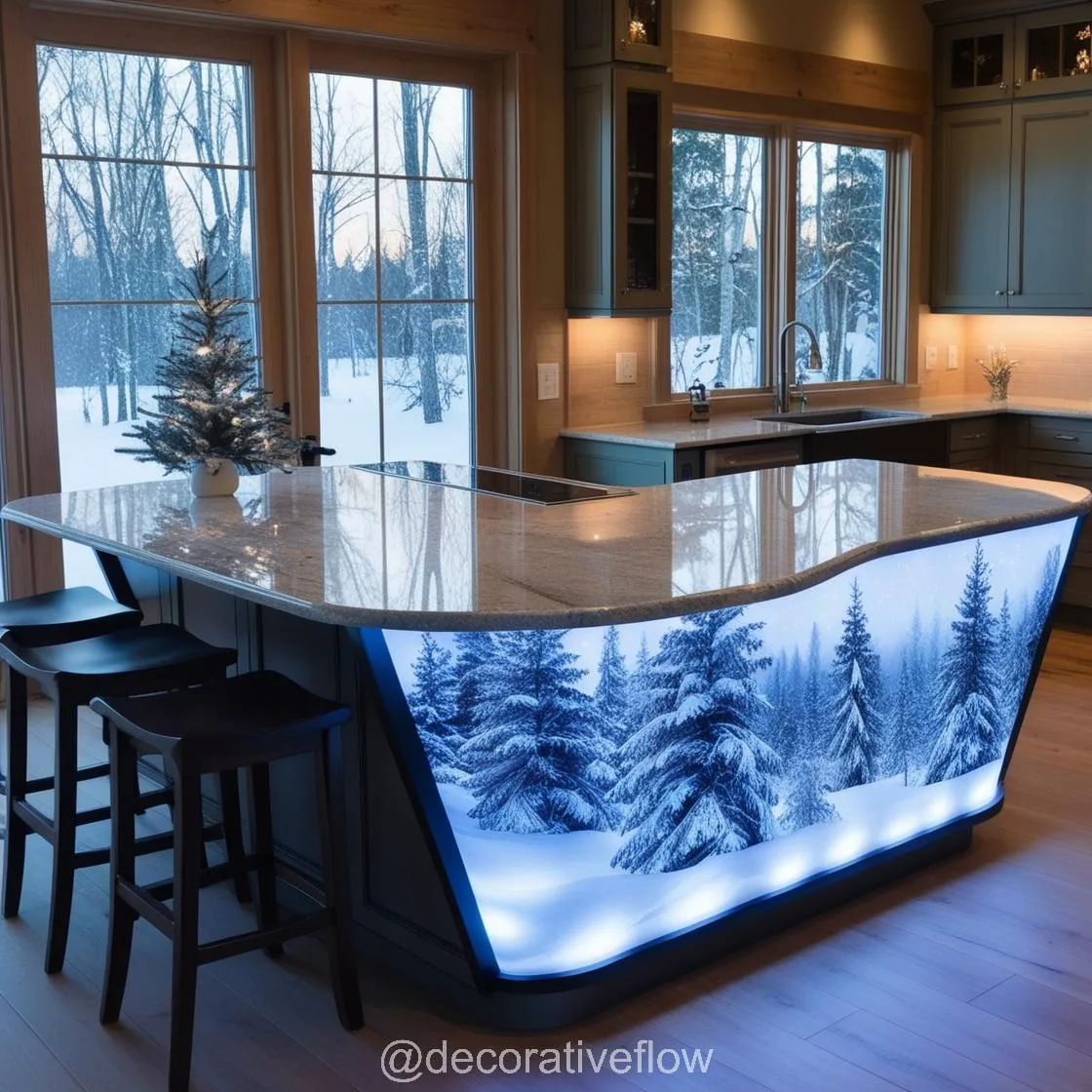 Embrace the Season: Winter Themed Kitchen Islands for a Festive Home Makeover