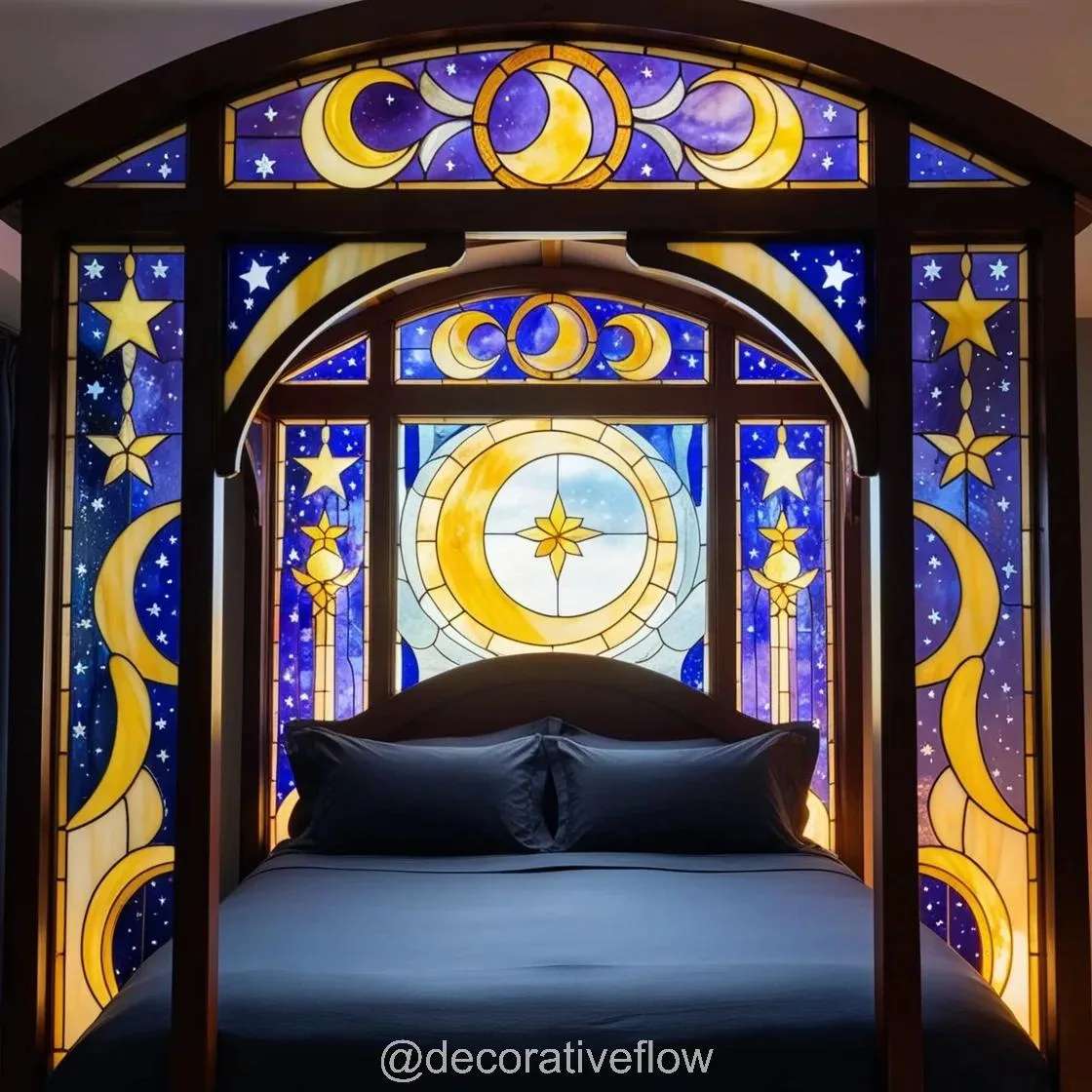 Stained Glass Bed: Where Artistic Beauty Meets Restful Luxury