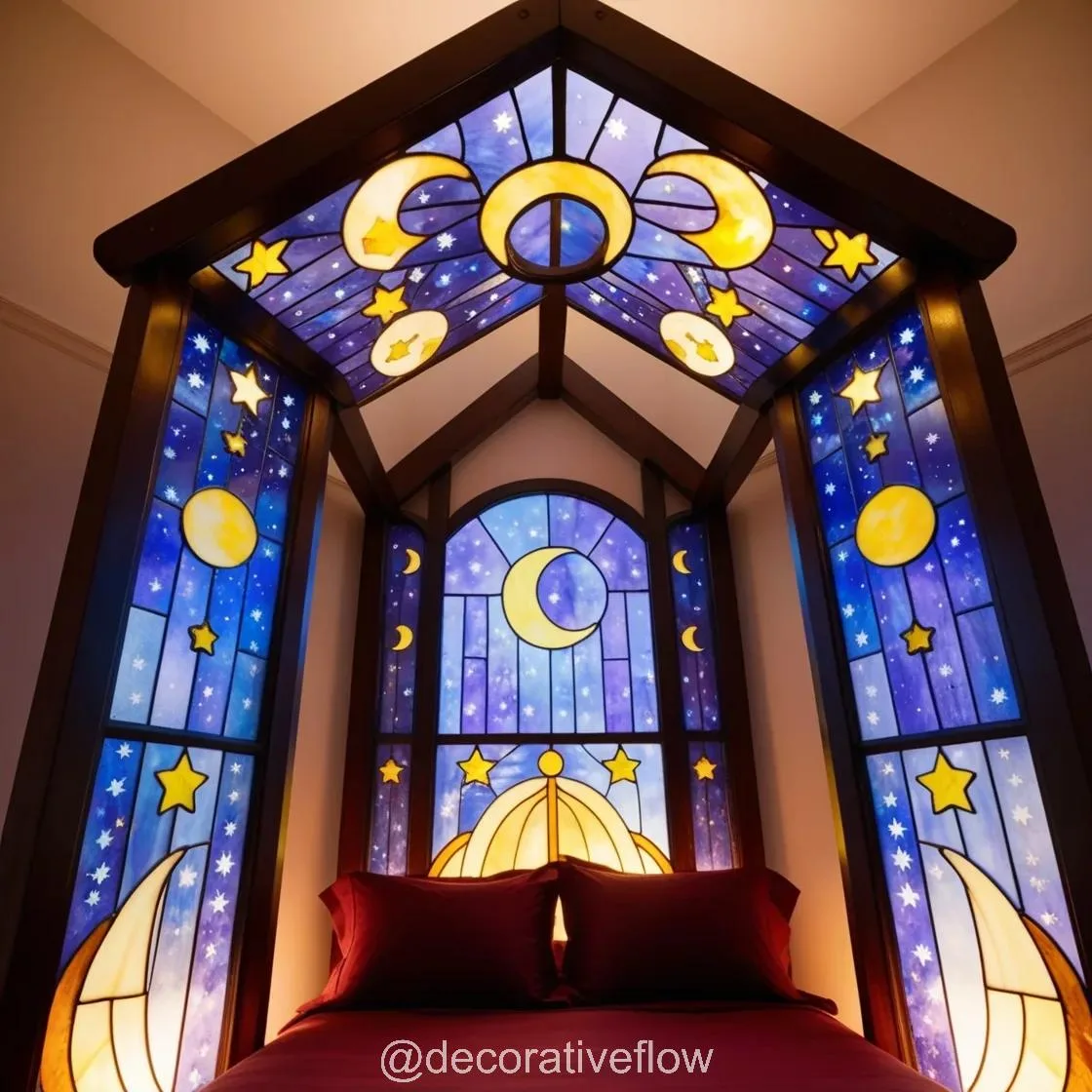 Stained Glass Bed: Where Artistic Beauty Meets Restful Luxury