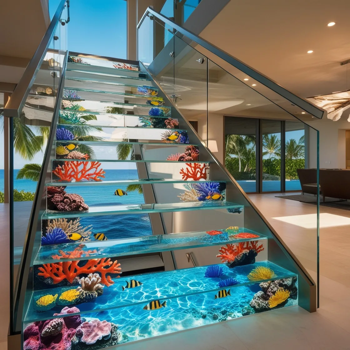 Epoxy Active Scene Staircases: Adding a Modern Touch to Your Home