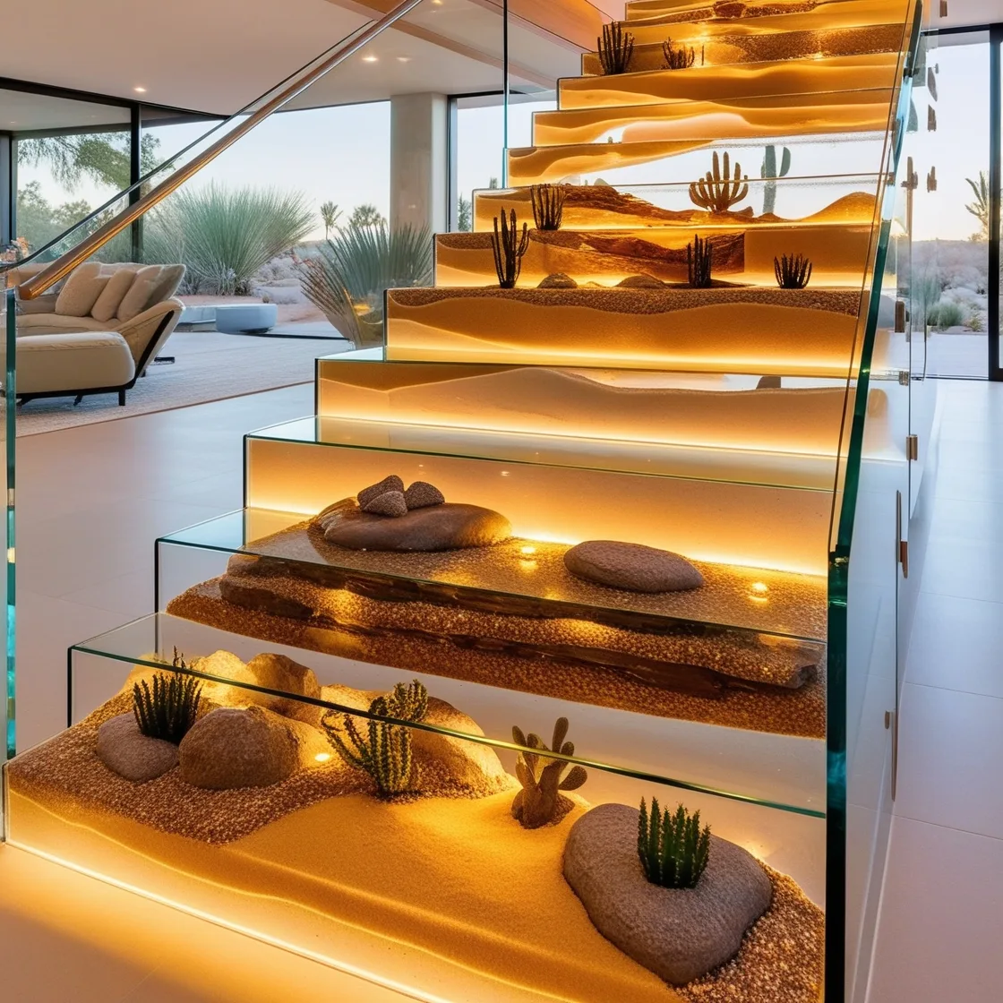 Epoxy Active Scene Staircases: Adding a Modern Touch to Your Home