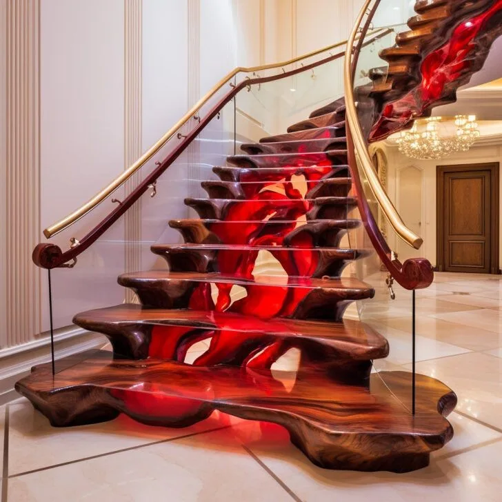 Epoxy Active Scene Staircases: Adding a Modern Touch to Your Home