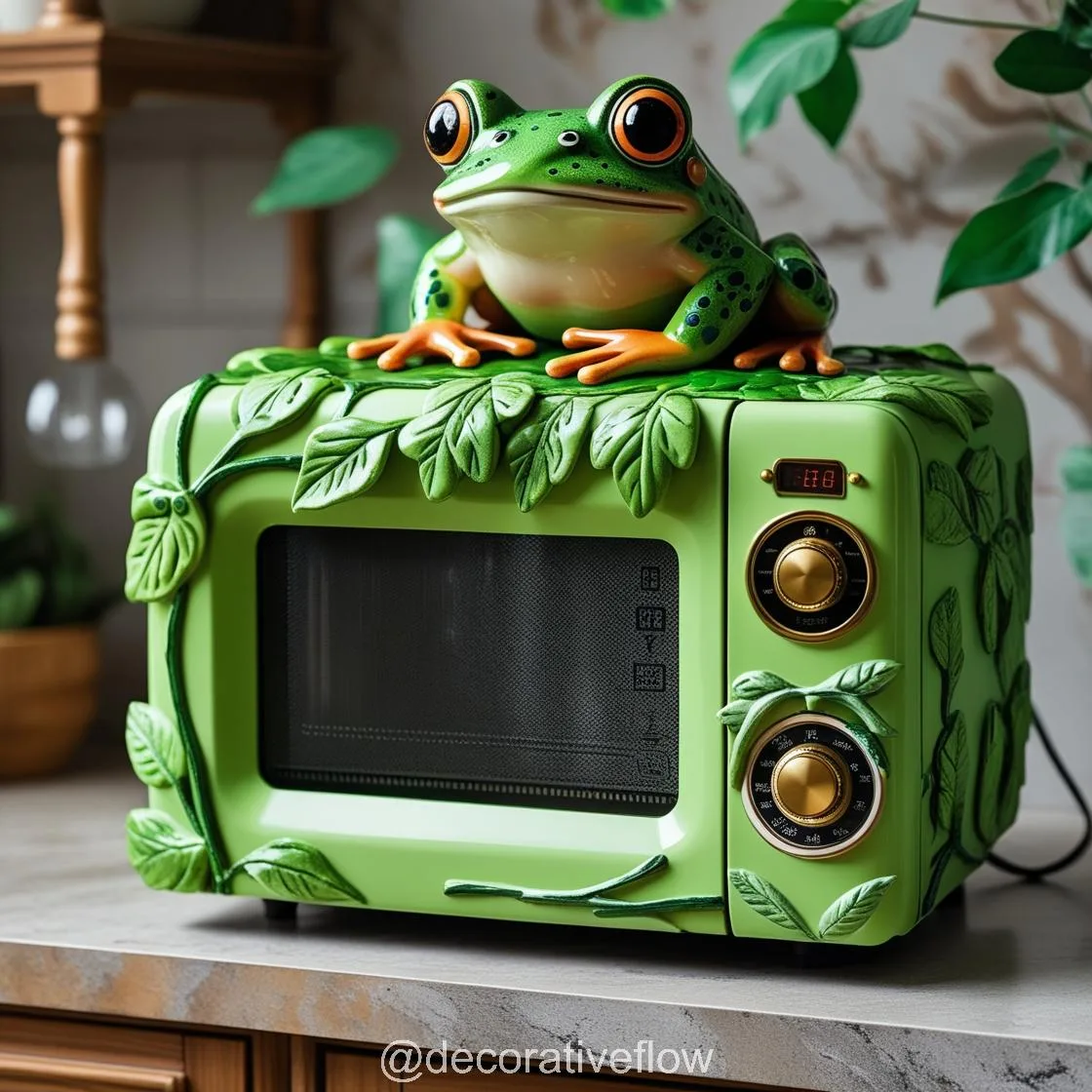 Add a Touch of Whimsy to Your Kitchen with the Frog Microwave