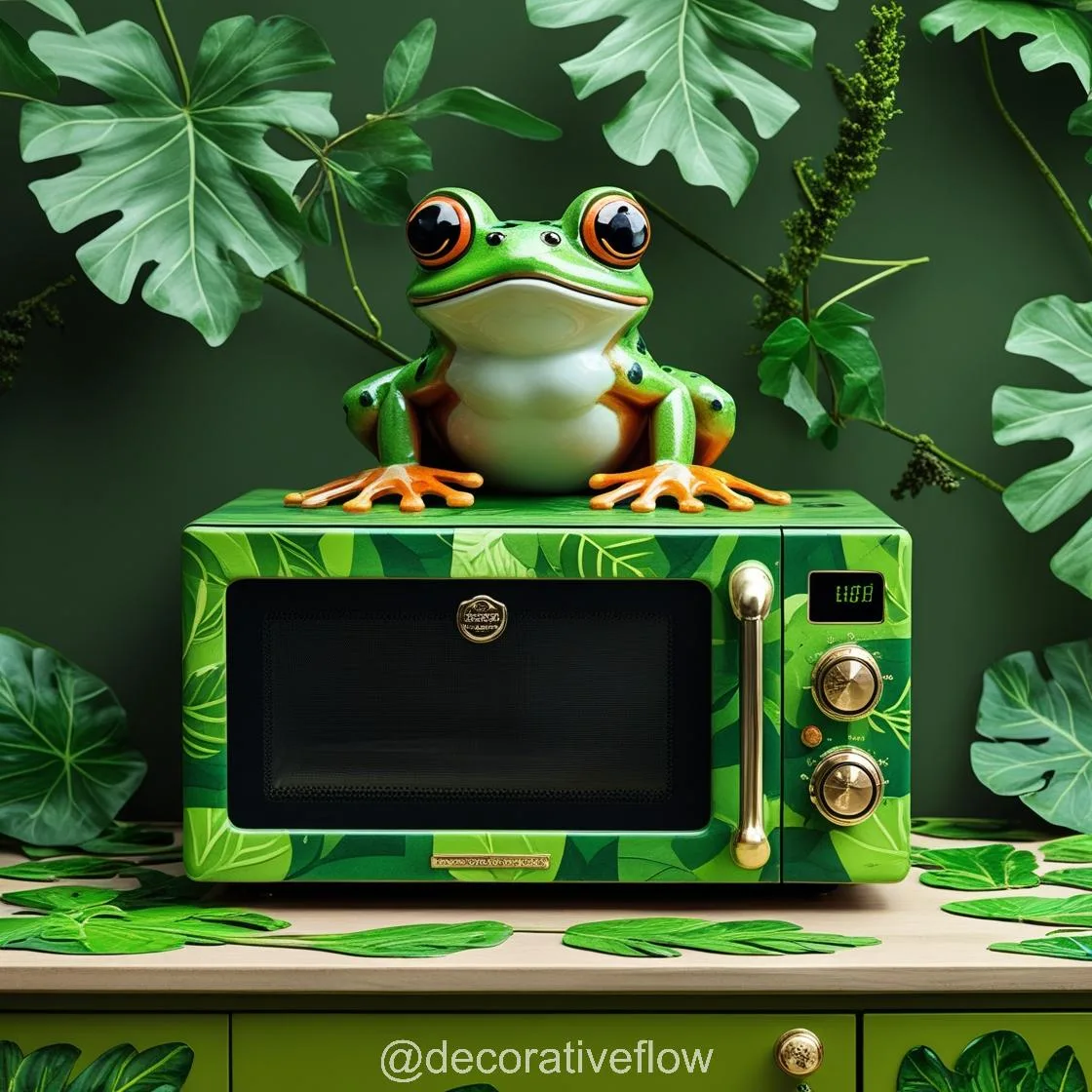 Add a Touch of Whimsy to Your Kitchen with the Frog Microwave