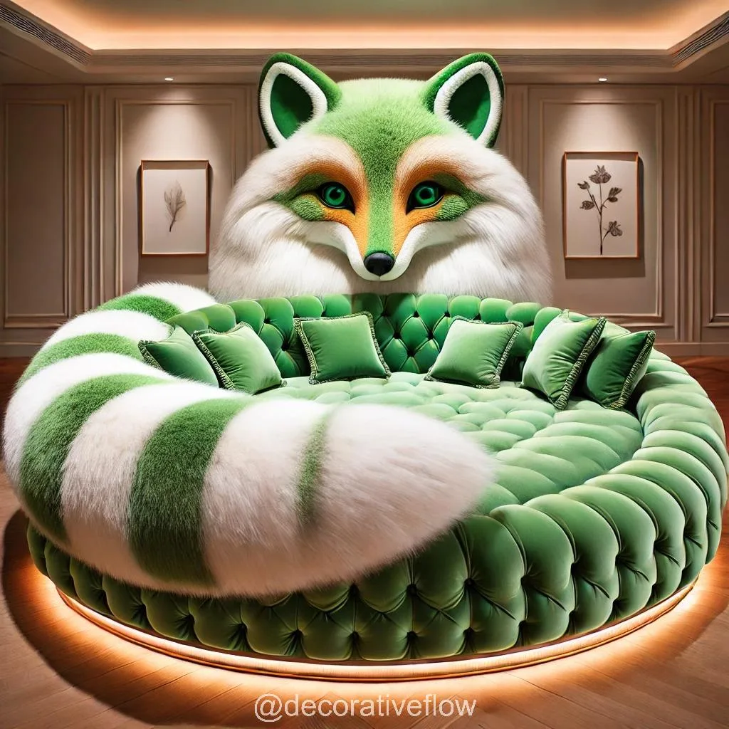 Add Whimsy and Warmth to Your Living Room with a Giant Fox Couch