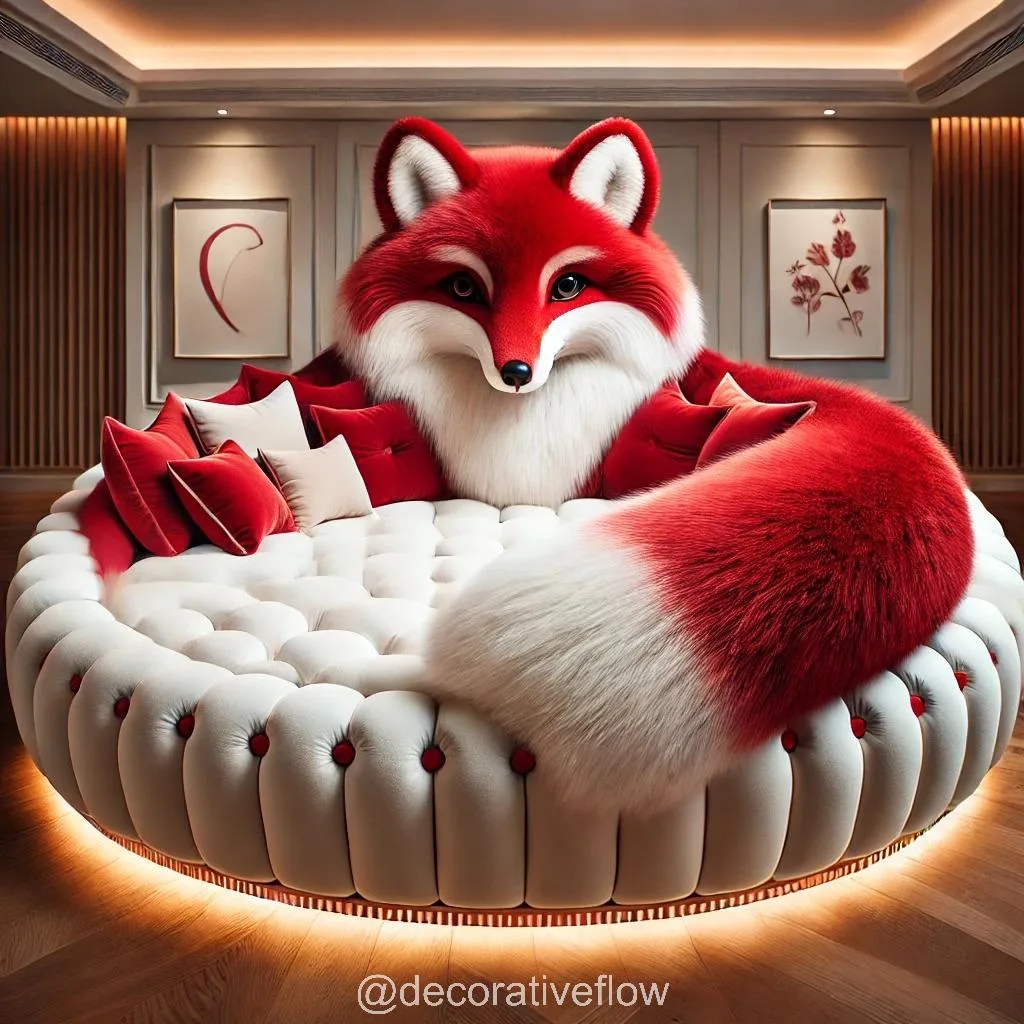 Add Whimsy and Warmth to Your Living Room with a Giant Fox Couch