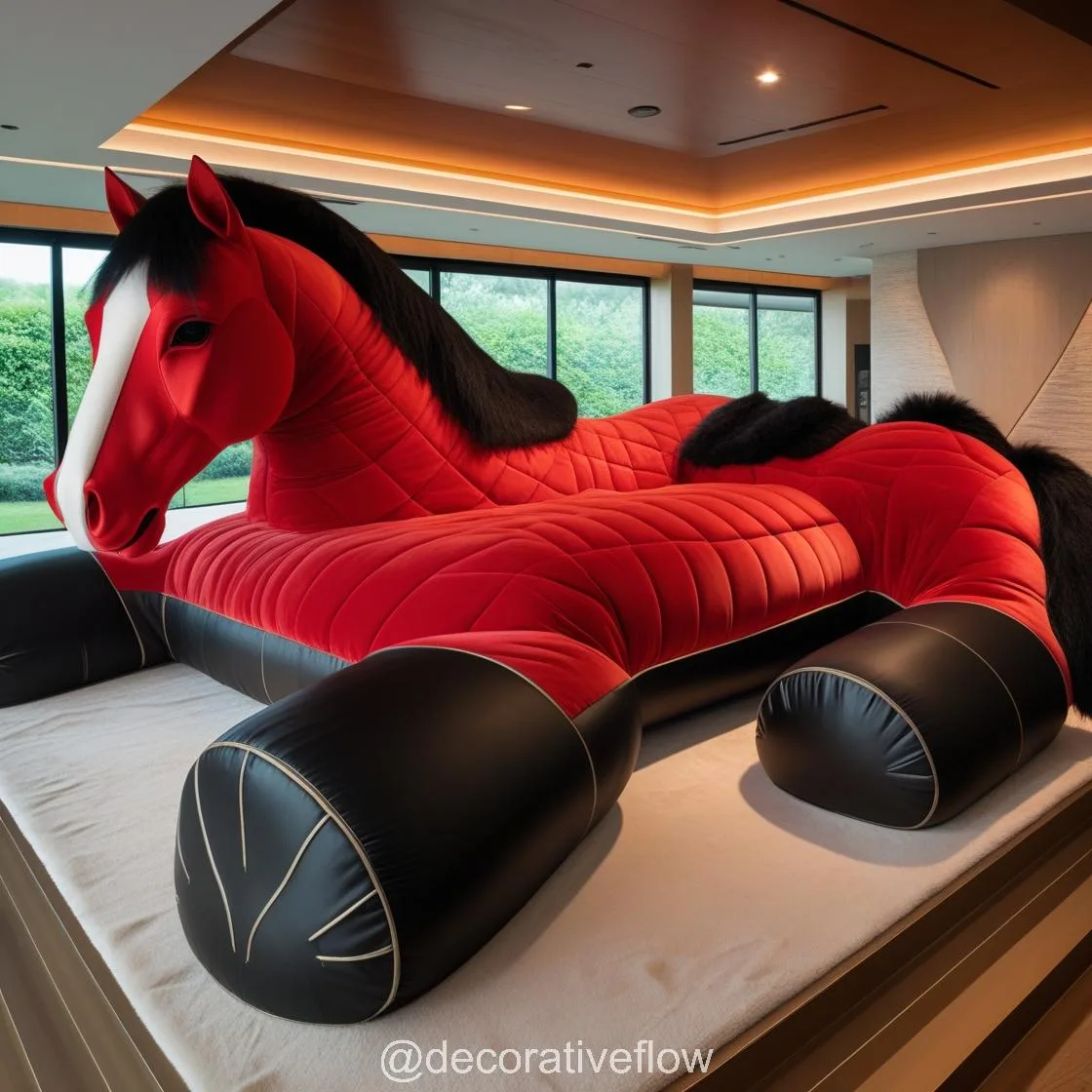 Unwind in Style: Exploring the Elegance of a Giant Horse Shaped Lounger