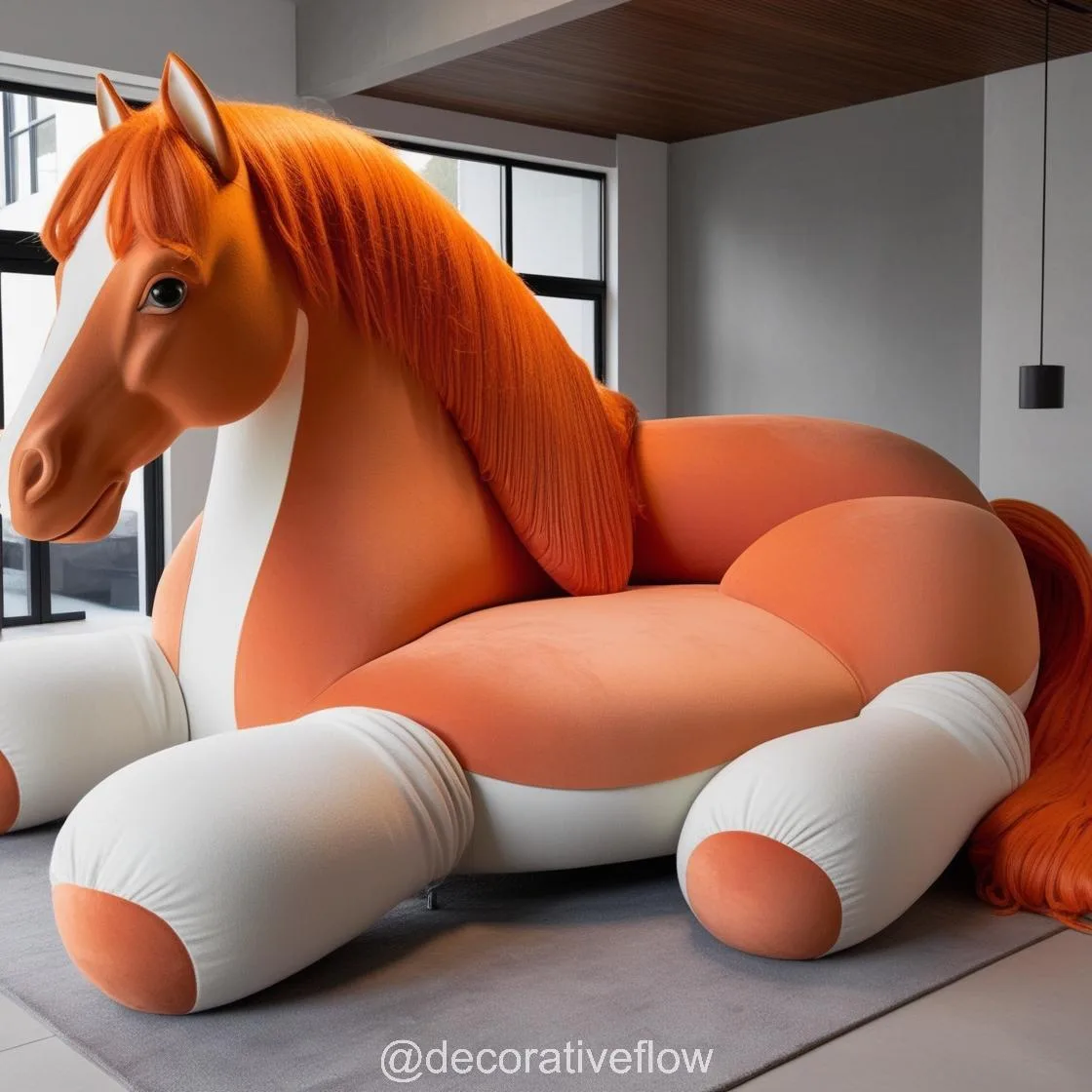 Unwind in Style: Exploring the Elegance of a Giant Horse Shaped Lounger