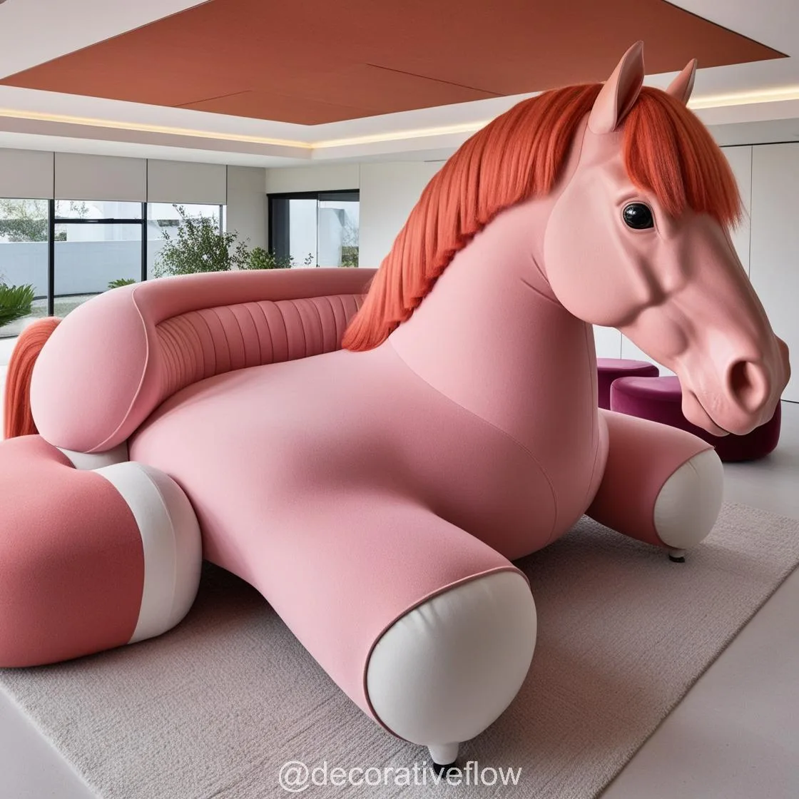 Unwind in Style: Exploring the Elegance of a Giant Horse Shaped Lounger