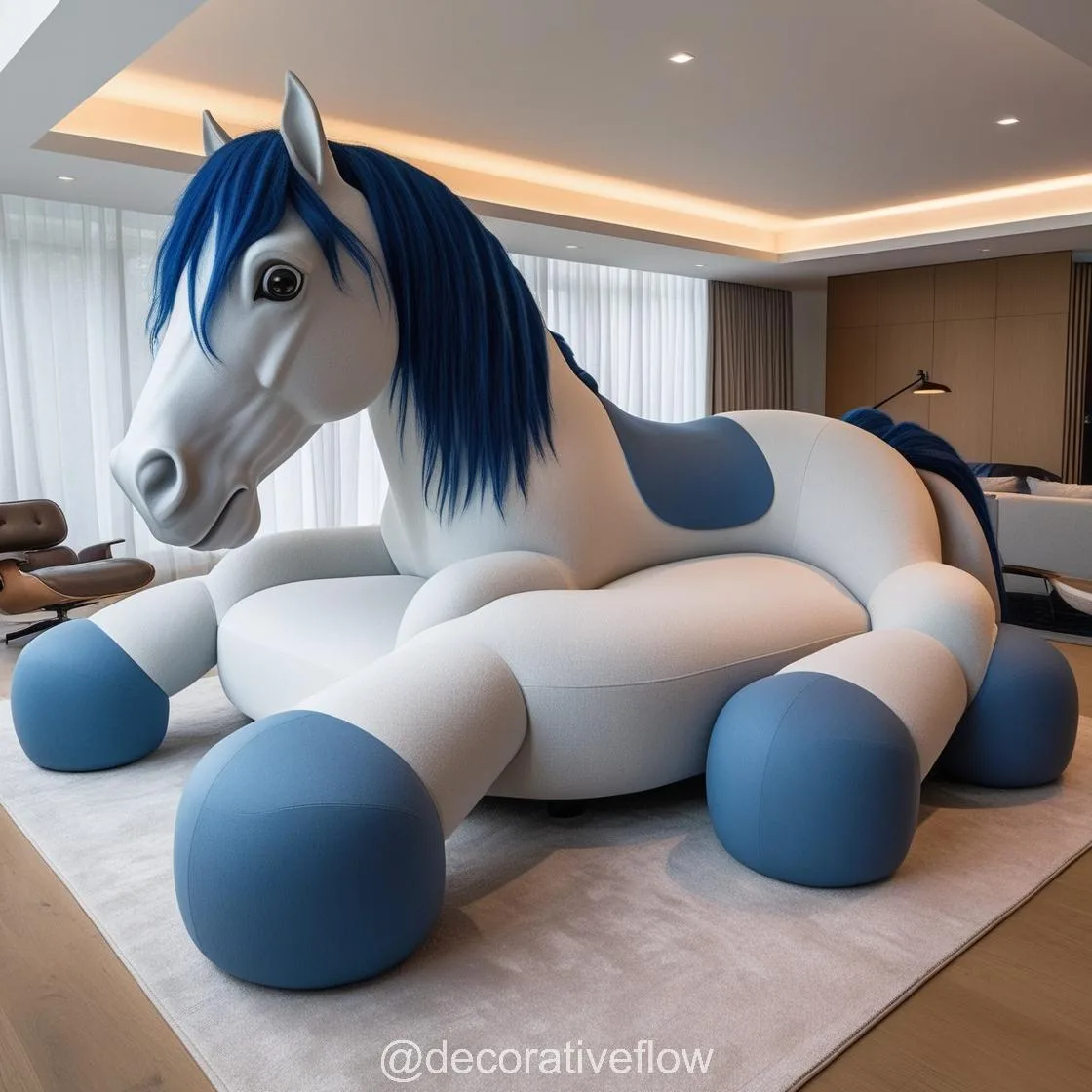 Unwind in Style: Exploring the Elegance of a Giant Horse Shaped Lounger