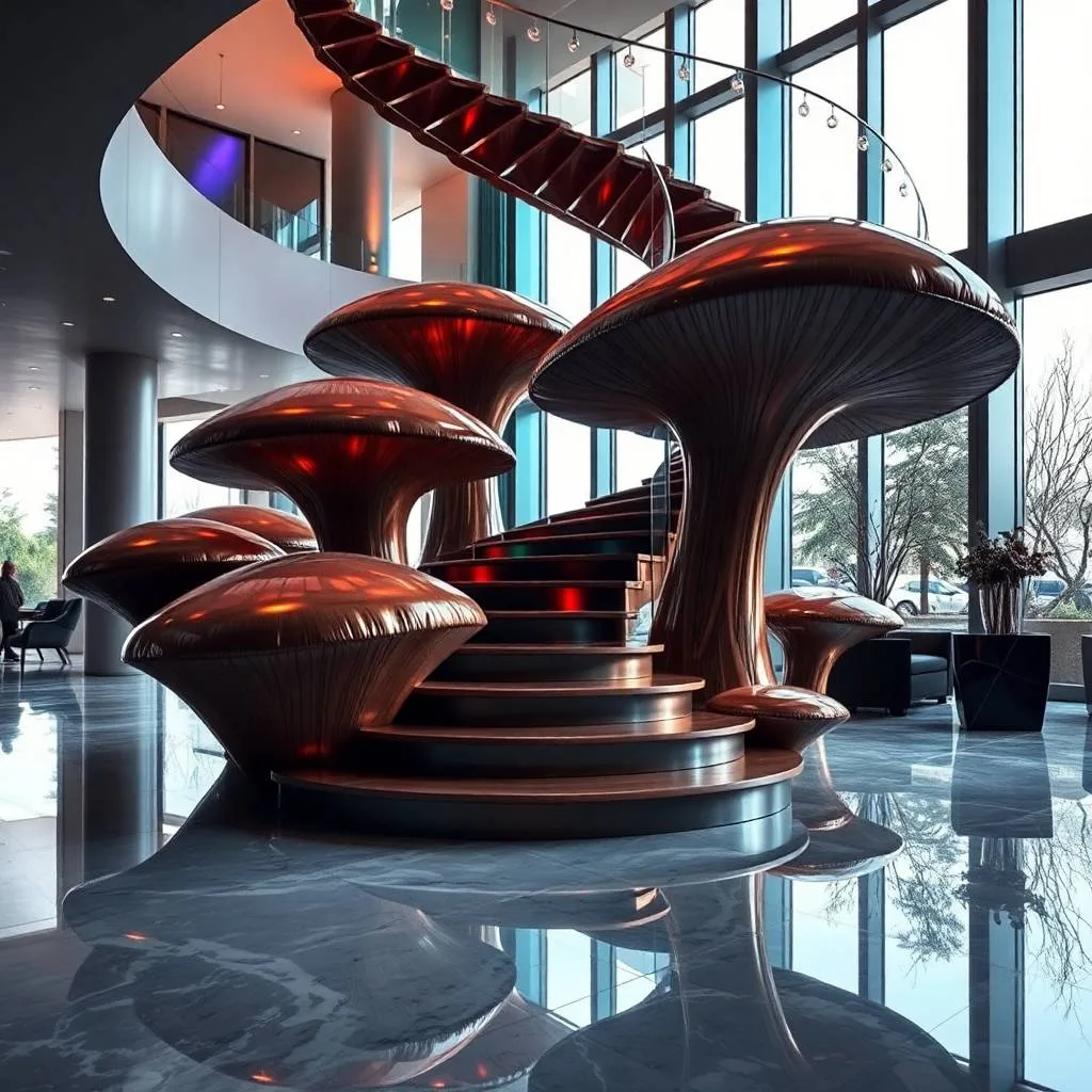 Mushroom Staircase: Elevate Your Space with a Touch of Fantasy