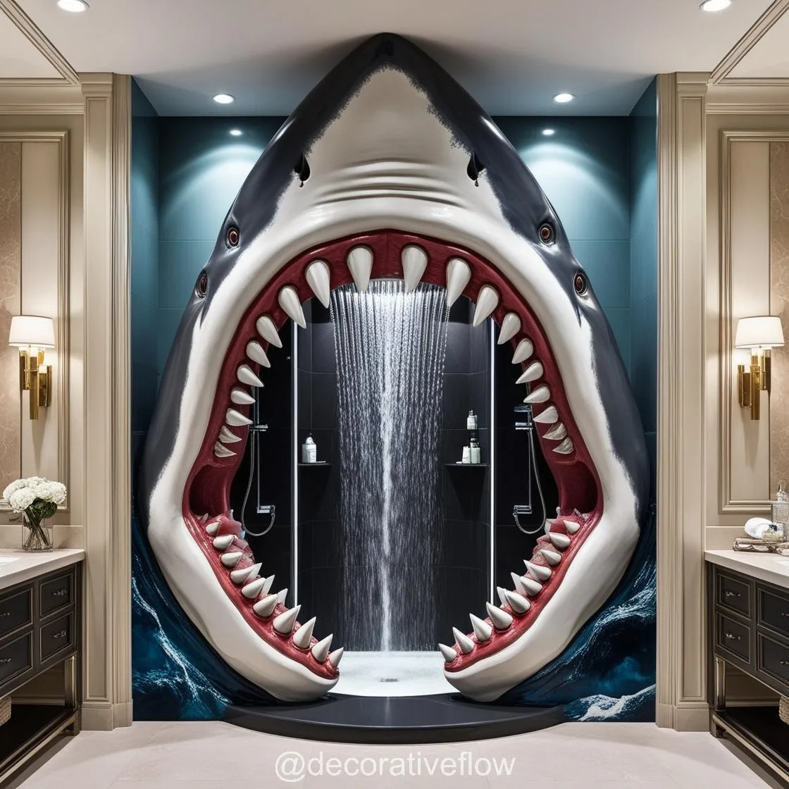 Shark Shower: Where Creativity Meets Functionality