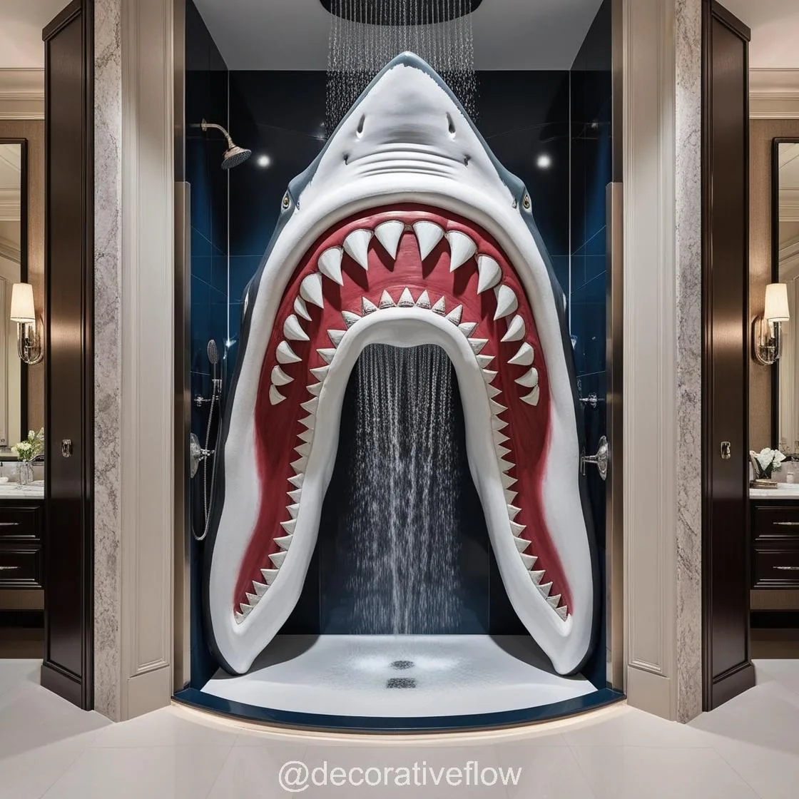 Shark Shower: Where Creativity Meets Functionality