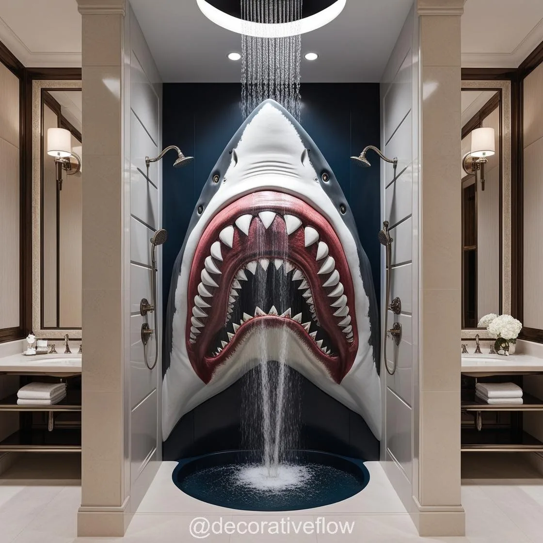 Shark Shower: Where Creativity Meets Functionality