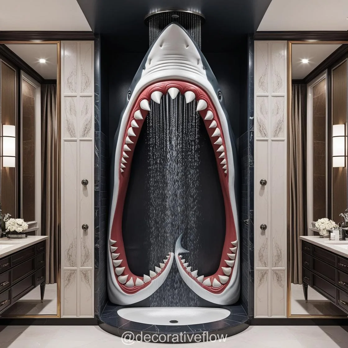 Shark Shower: Where Creativity Meets Functionality