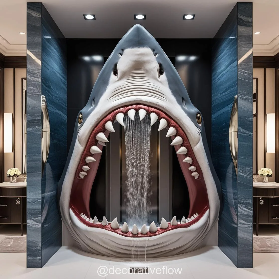 Shark Shower: Where Creativity Meets Functionality