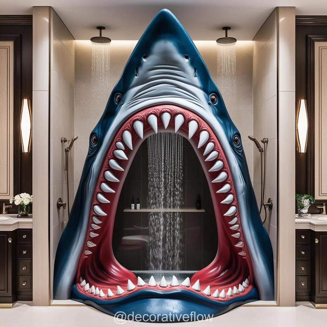 Shark Shower: Where Creativity Meets Functionality