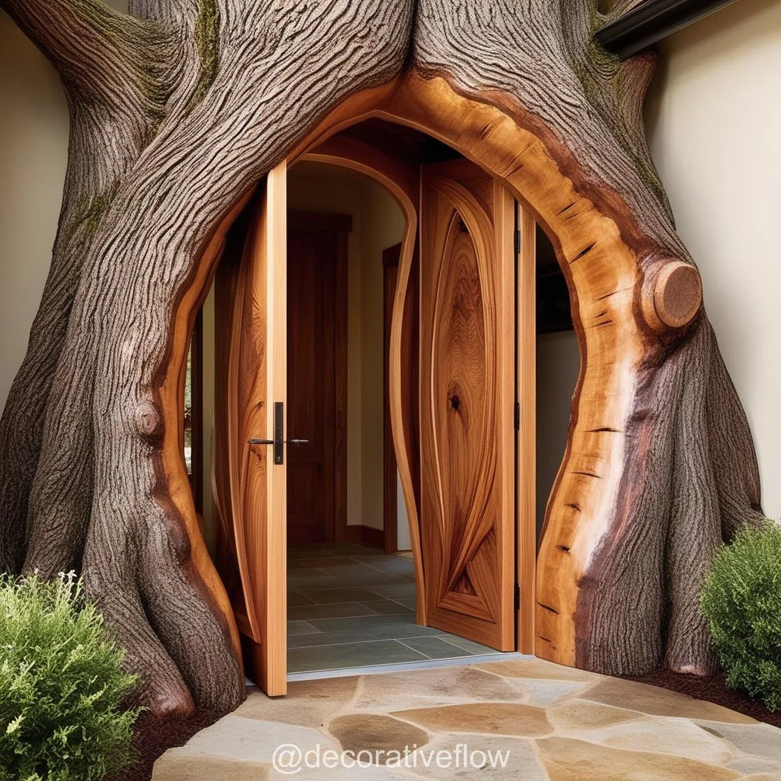 Tree Shaped Doorways: Blending Architecture with the Beauty of Nature