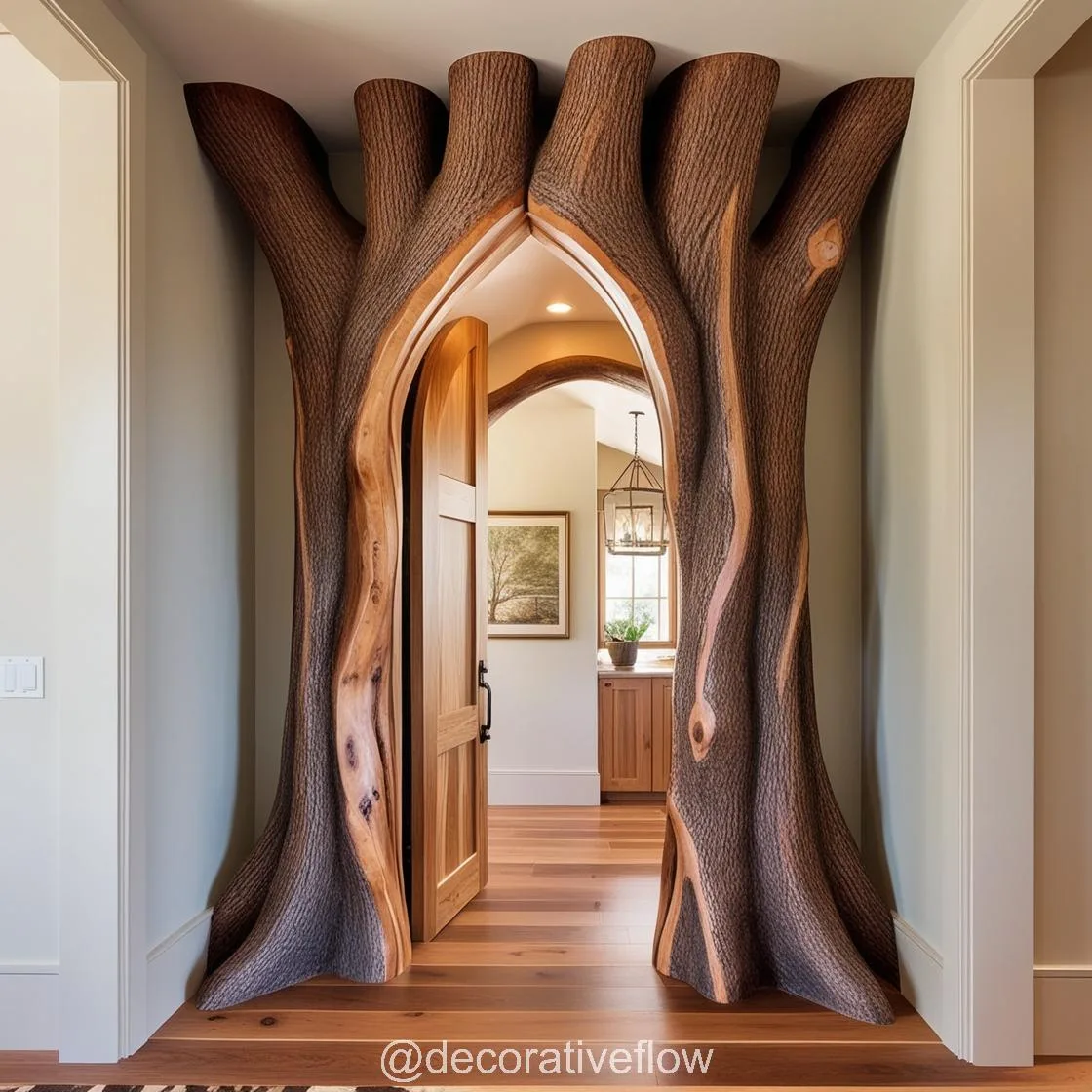 Tree Shaped Doorways: Blending Architecture with the Beauty of Nature