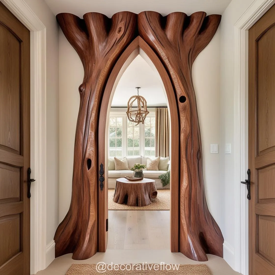 Tree Shaped Doorways: Blending Architecture with the Beauty of Nature