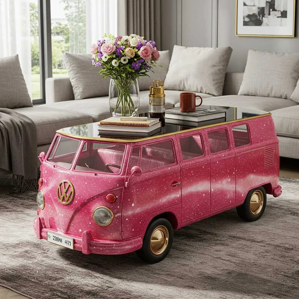 Embracing Nostalgia with Volkswagen Bus Coffee Tables