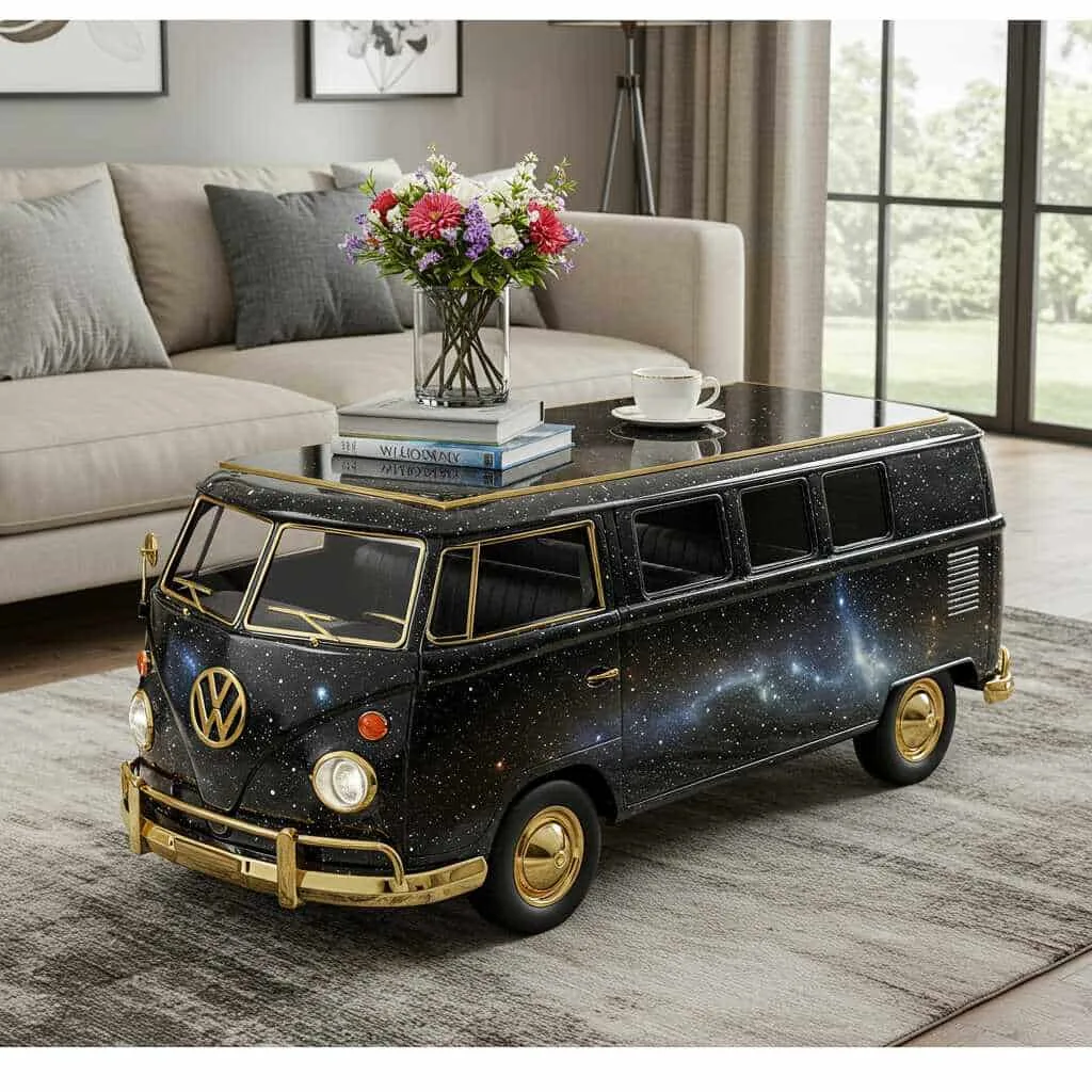 Embracing Nostalgia with Volkswagen Bus Coffee Tables