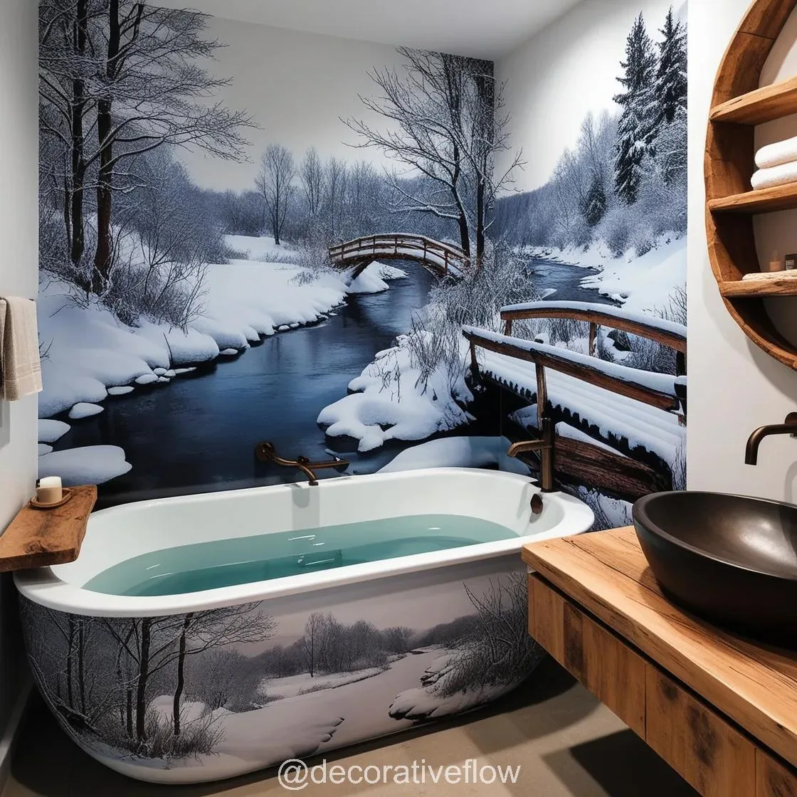 Winter Themed Bathtubs: Where Elegance Meets Frosty Charm