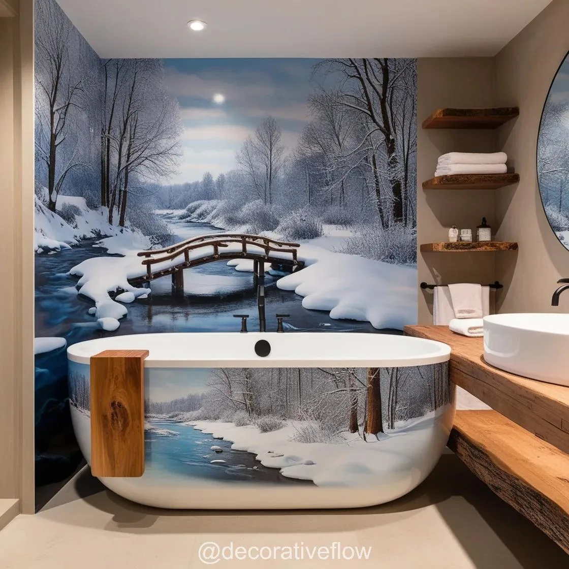 Winter Themed Bathtubs: Where Elegance Meets Frosty Charm