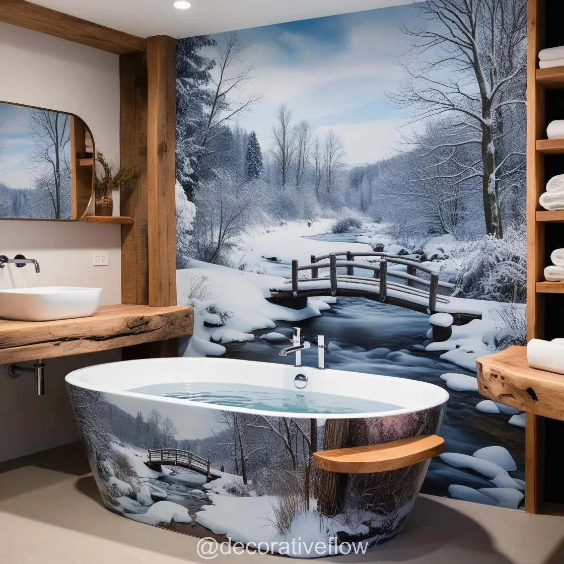 Winter Themed Bathtubs: Where Elegance Meets Frosty Charm