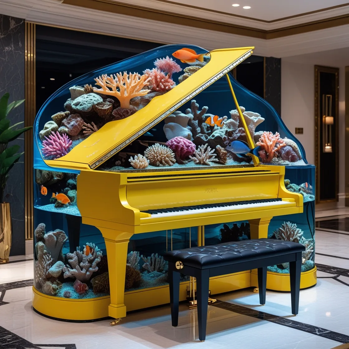 The Enchanting World of Aquarium Pianos