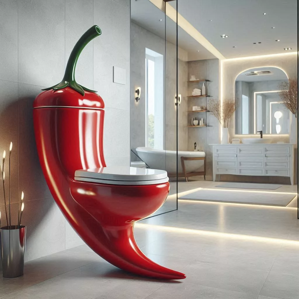 The Concept of Chile Pepper Toilets