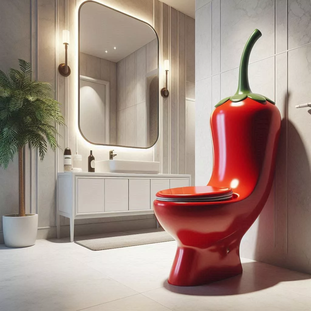 The Bold and Fiery Appeal of Chile Pepper Toilets