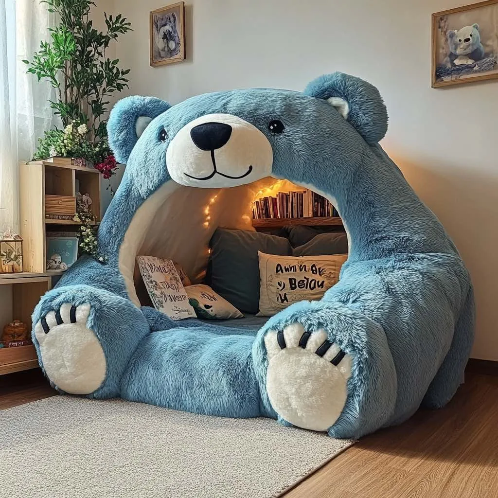 Wrap Yourself in Comfort with a Giant Bear Reading Nook