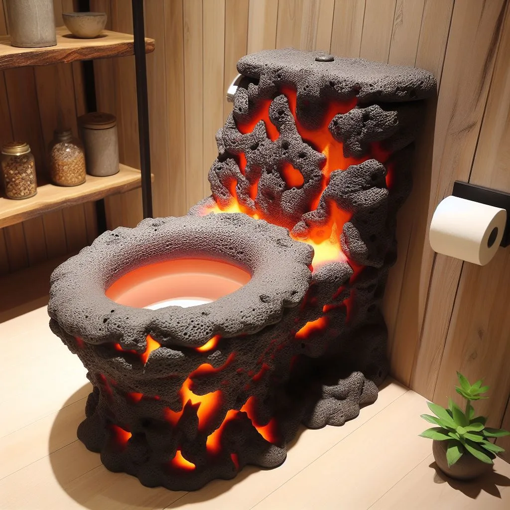  The Aesthetic Appeal of a Volcano Toilet