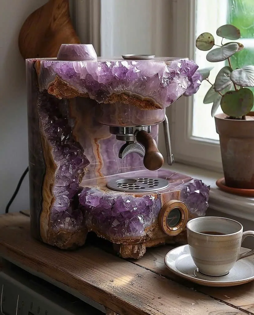 The Art and Science Behind Mineral Crystal Coffee Machines