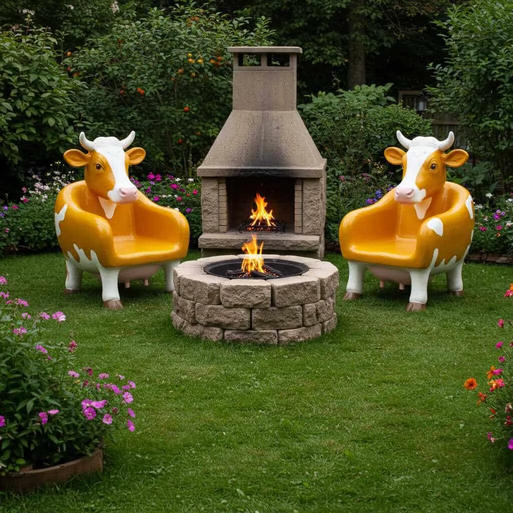 Cow Shaped Chair Set: A Fun and Unique Seating Experience