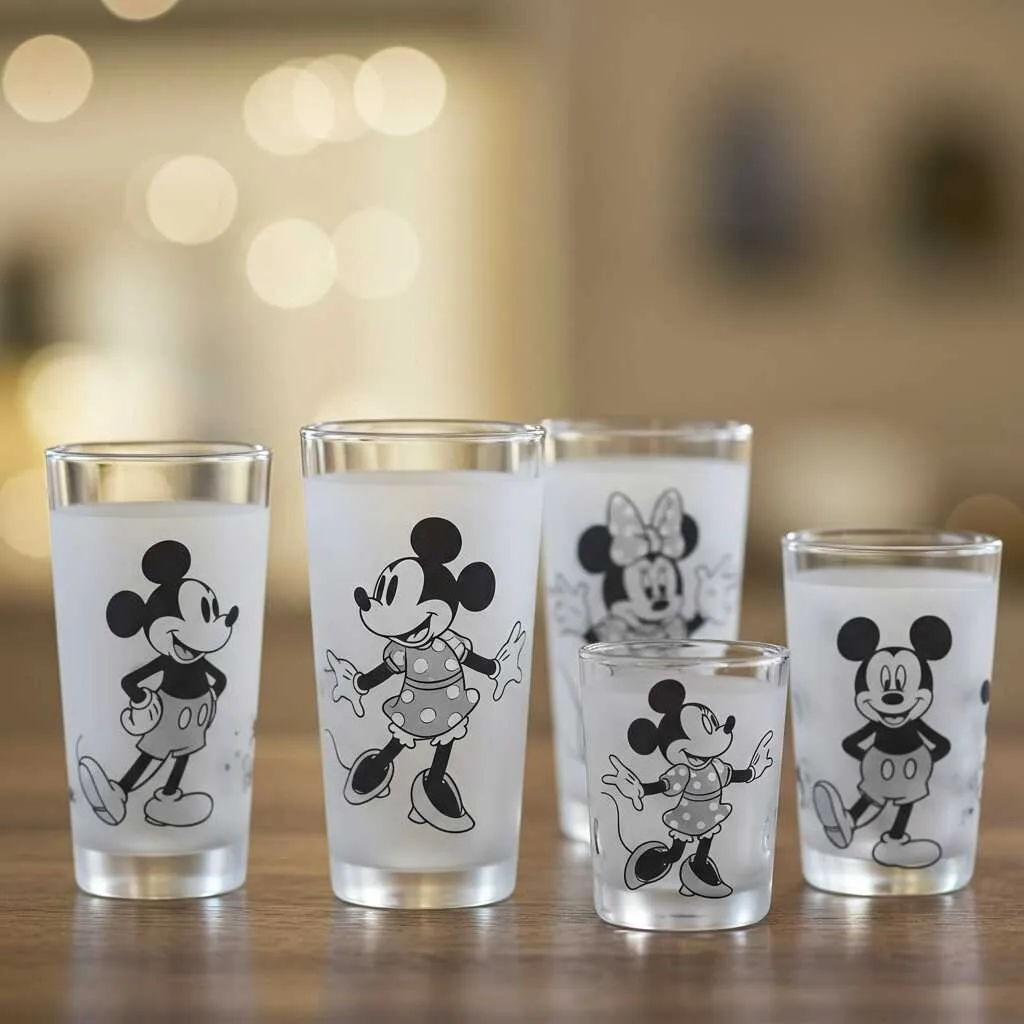 Styles and Designs of Mickey Themed Glass Sets