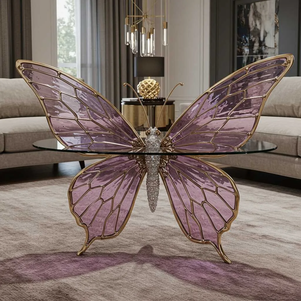 Maintenance and Care Tips for a Purple Crystal Butterfly Shaped Table