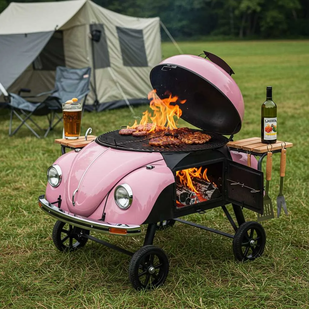 The Inspiration Behind the VW Beetle BBQ Grill